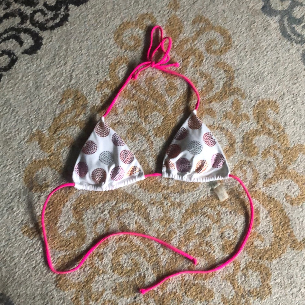 Victoria secret triangle bathing suit top.